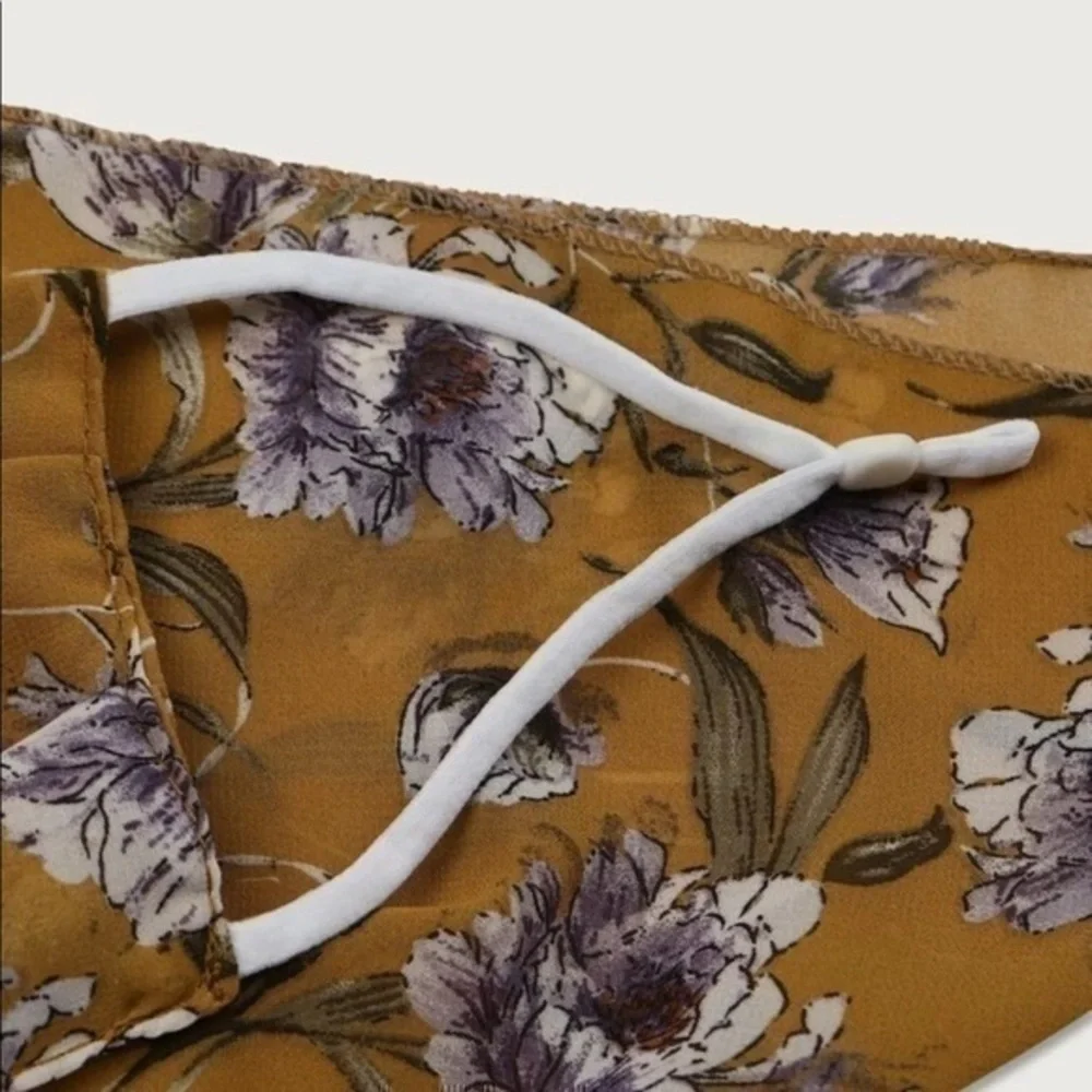 💋 NEW Chiffon floral face mask scarf